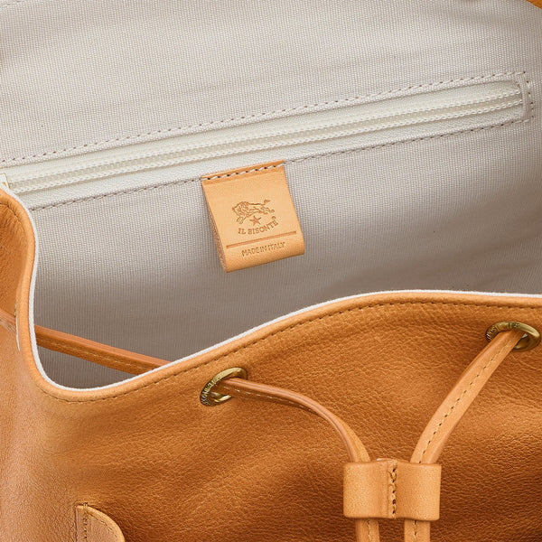 Linea 1990 | Sac a dos pour femme en cuir vintage couleur naturel