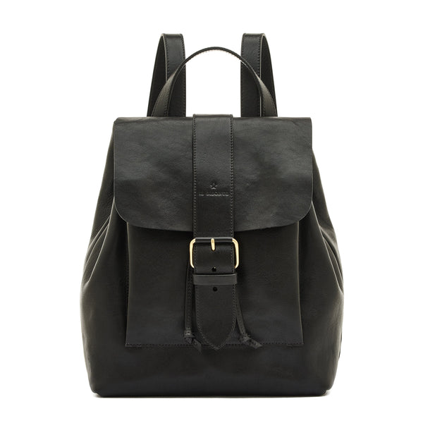 Linea 1990 | Women's backpack in leather color black