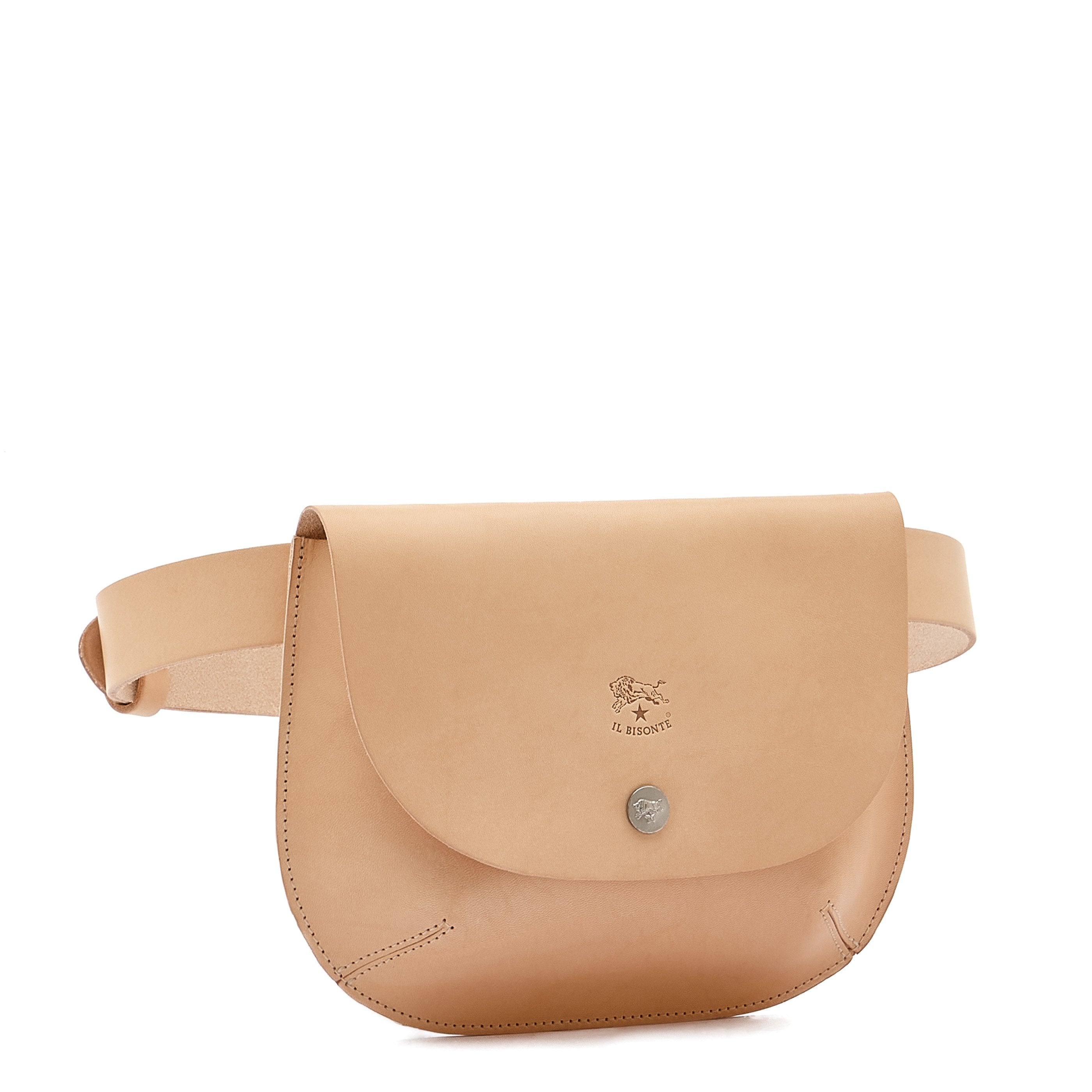 Parione | Sac banane pour femme en cuir couleur naturel