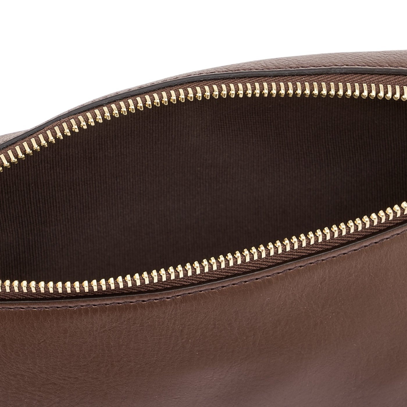 Oliveta | Sac banane pour femme en cuir couleur marron tabacco — 
interior detail view
 — 4 of 5