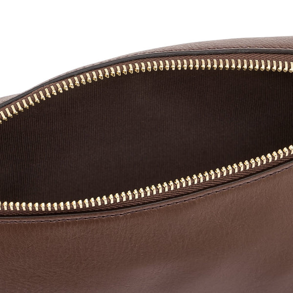 Oliveta | Sac banane pour femme en cuir couleur marron tabacco