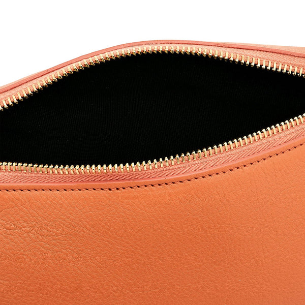 Oliveta | Women's belt bag in leather color orange pontormo