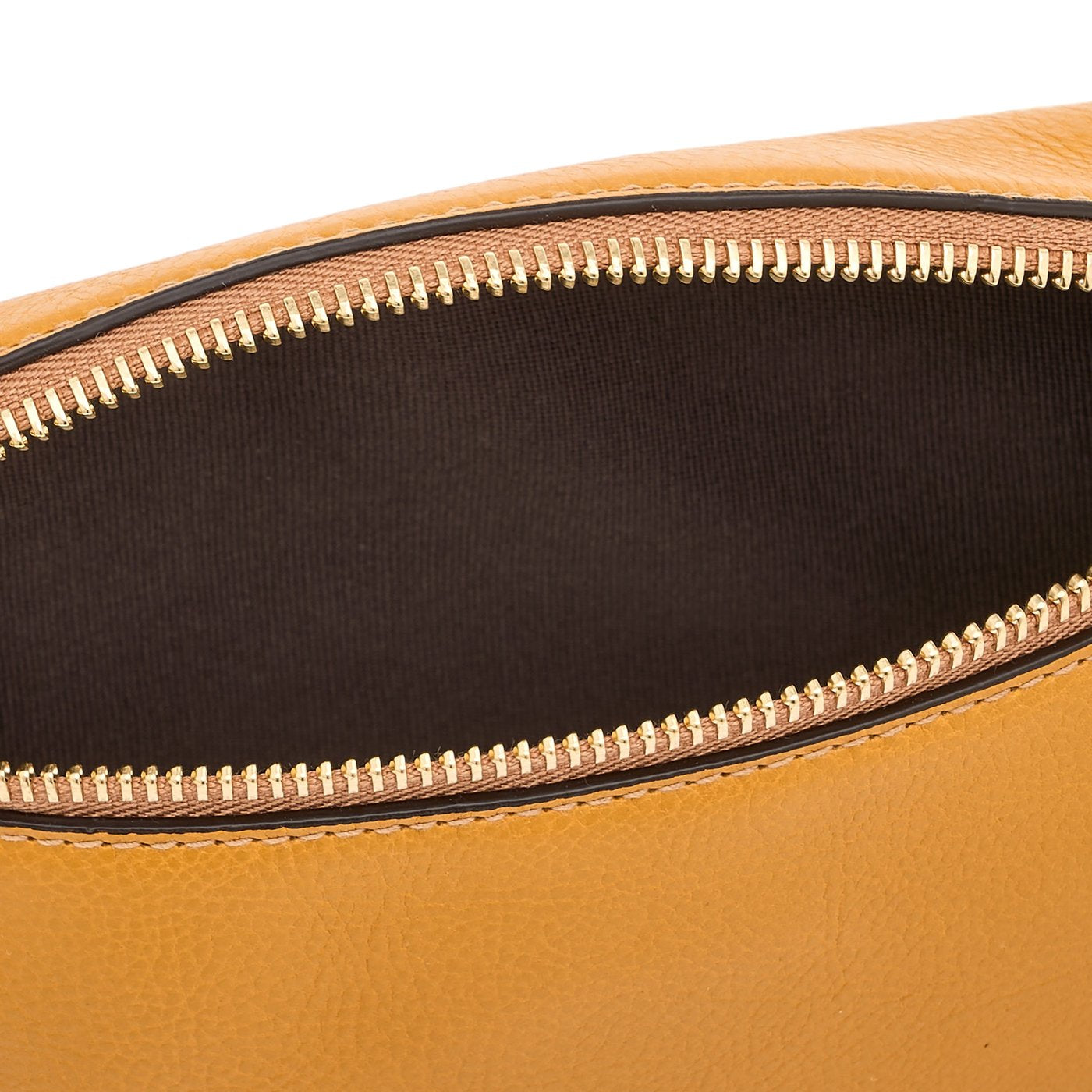 Oliveta | Marsupio da donna in pelle colore giallo narciso — 
interior detail view
 — 4 of 5