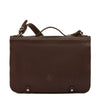 Briefcase in Vintage Leather color Coffee