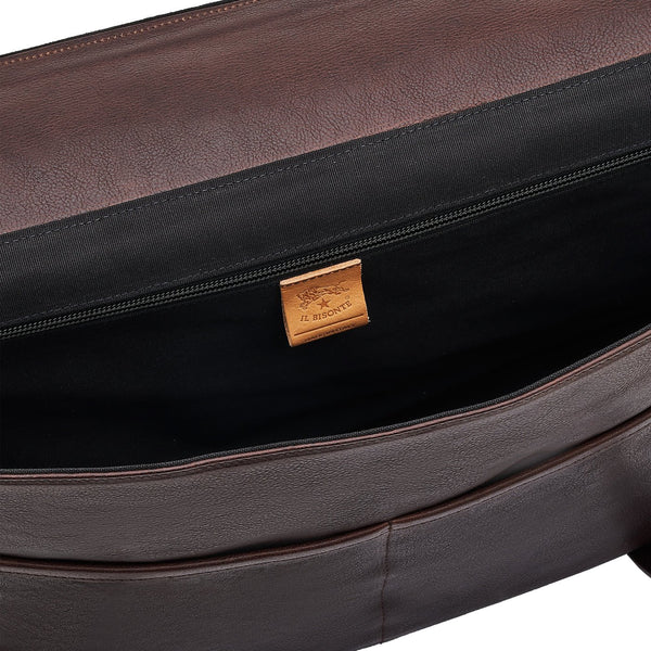 Brolio | Men's briefcase in vintage leather color coffee