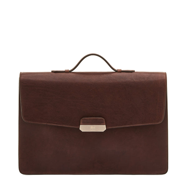 Medici | Valigetta da uomo in pelle invecchiata colore caffè