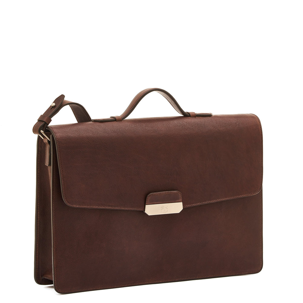 Medici | Valigetta da uomo in pelle invecchiata colore caffè