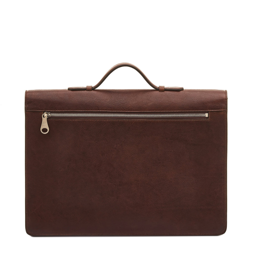 Medici | Valigetta da uomo in pelle invecchiata colore caffè