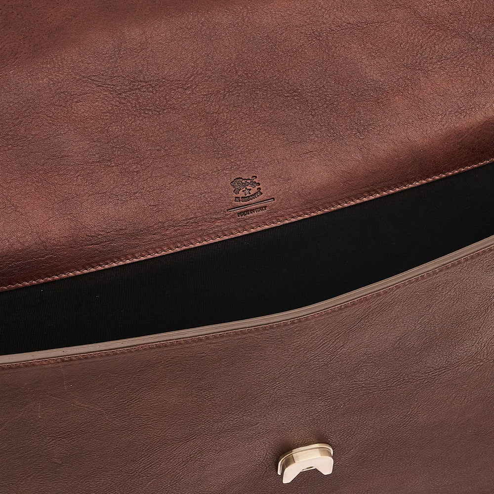 Medici | Valigetta da uomo in pelle invecchiata colore caffè