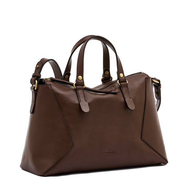 Storia | Boston pour femme en cuir couleur marron tabacco