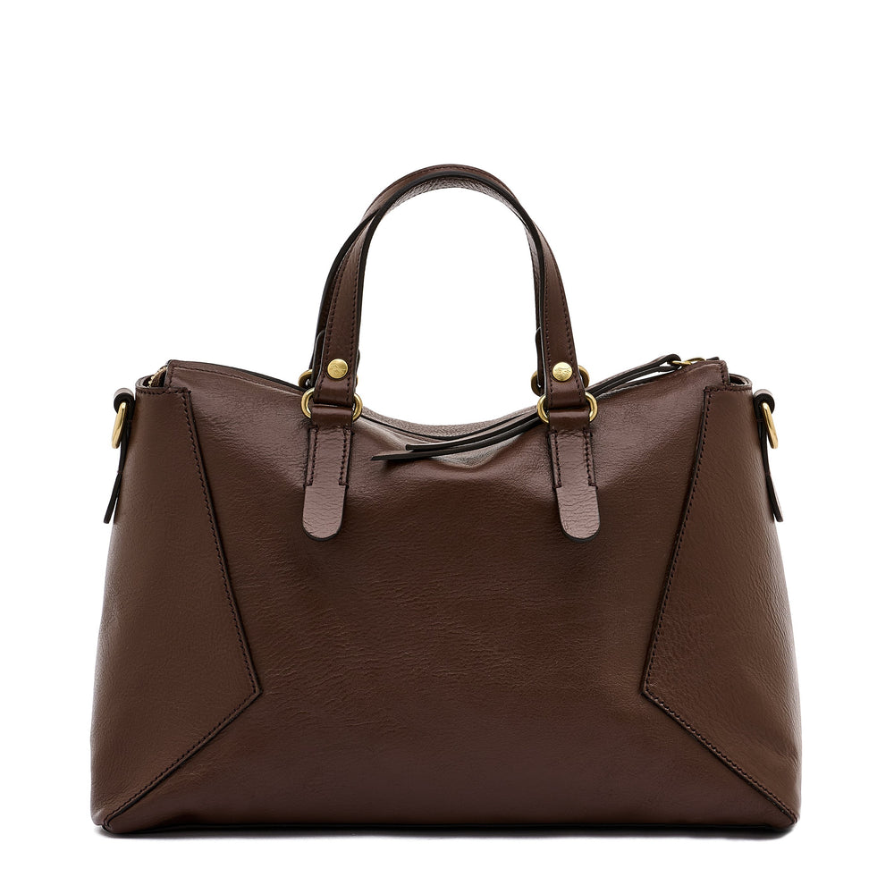 Storia | Boston da donna in pelle colore marrone tabacco — 
back or detail view
 — 4 of 7