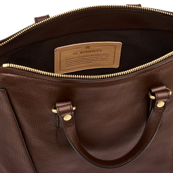 Storia | Boston pour femme en cuir couleur marron tabacco