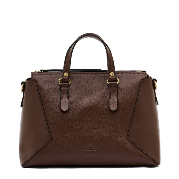 Storia | Boston pour femme en cuir couleur marron tabacco