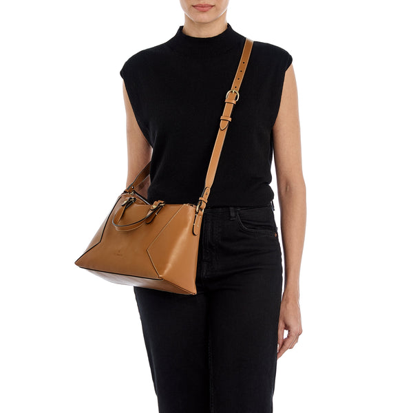 Storia | Women's boston in leather — 
lifestyle view
