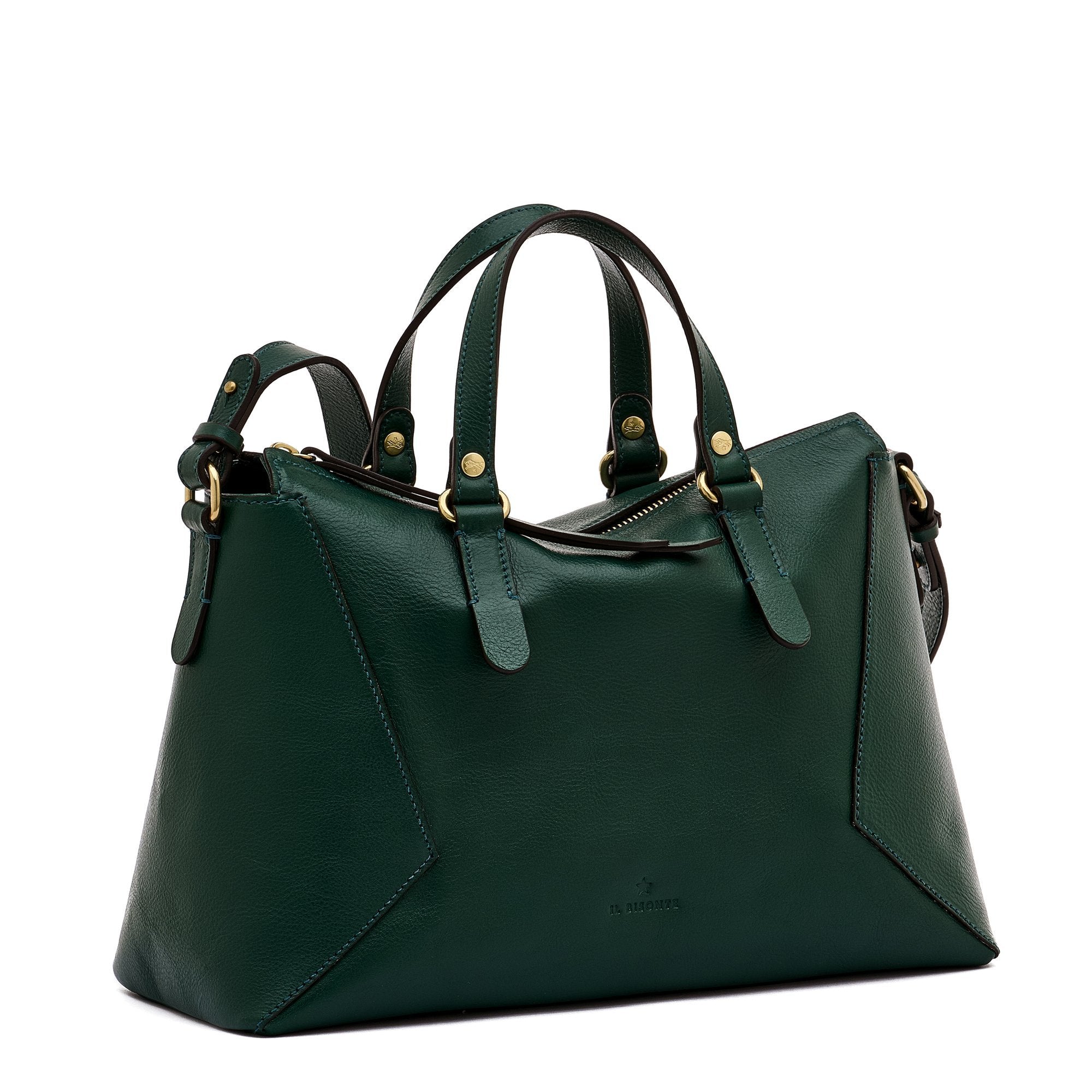 Storia | Boston pour femme en cuir couleur vert oleandro — 
side view
 — 3 of 10