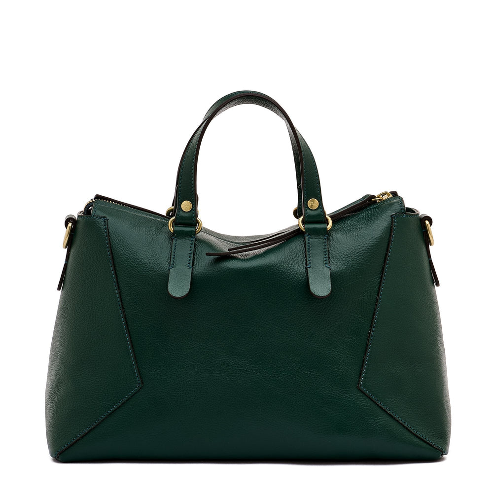 Storia | Boston pour femme en cuir couleur vert oleandro — 
back or detail view
 — 4 of 7