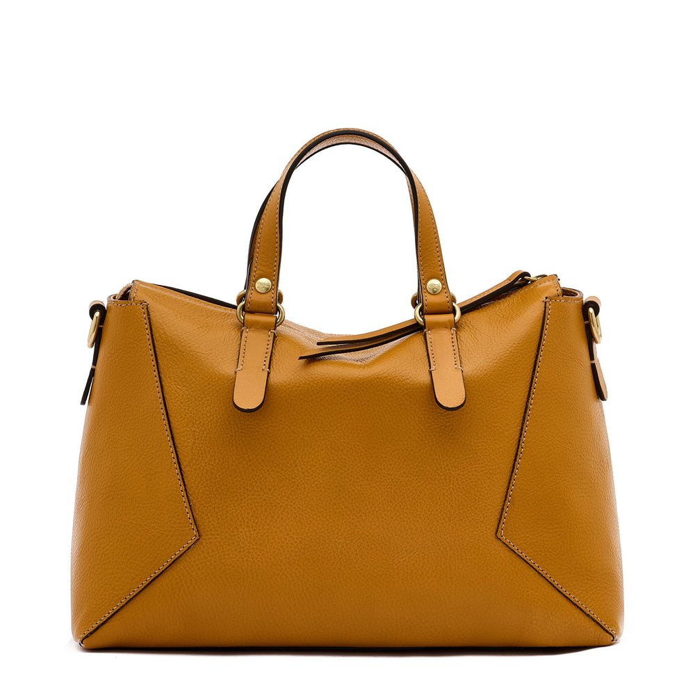 Storia | Women's boston in leather color yellow narciso — 
back or detail view
 — 4 of 7