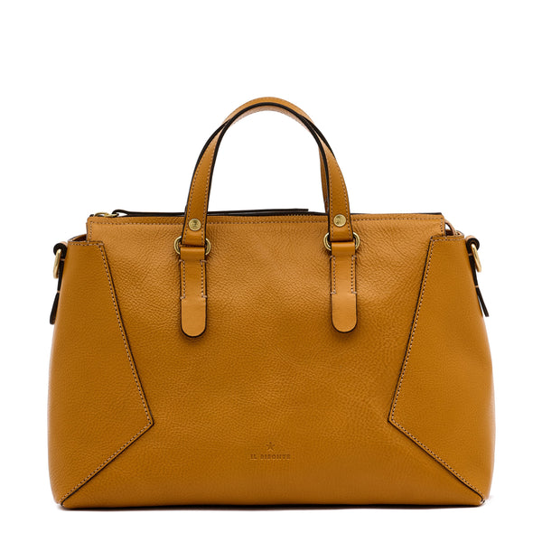Storia | Women's boston in leather color yellow narciso