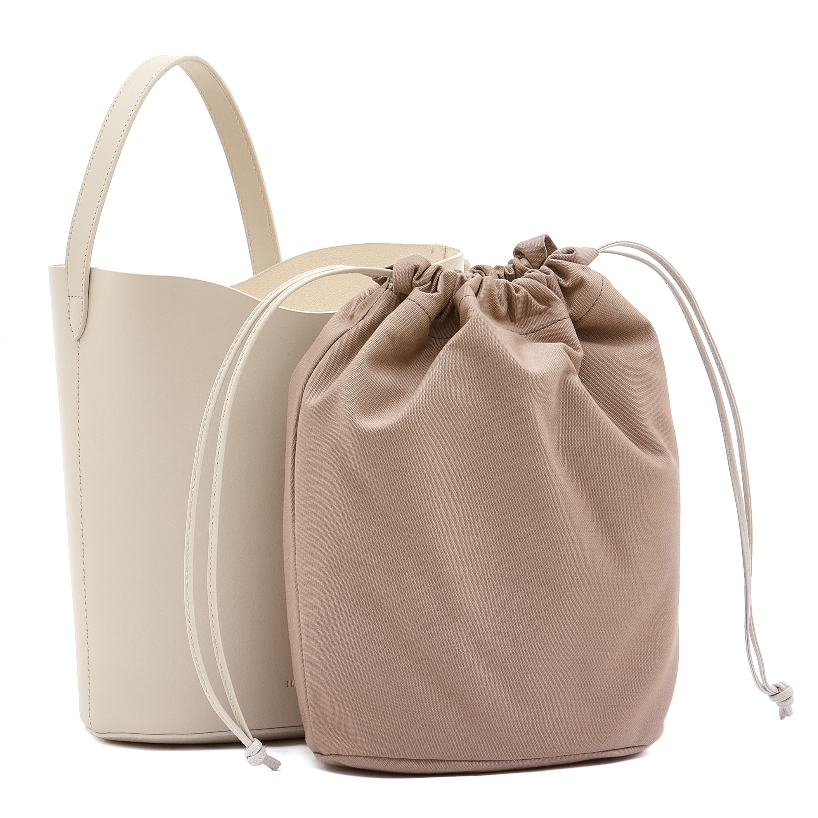 Roseto | Women's bucket bag in leather color white seal