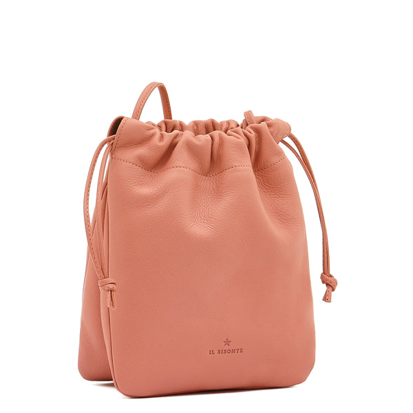 Bellini | Women's bucket bag in leather color grapefruit
