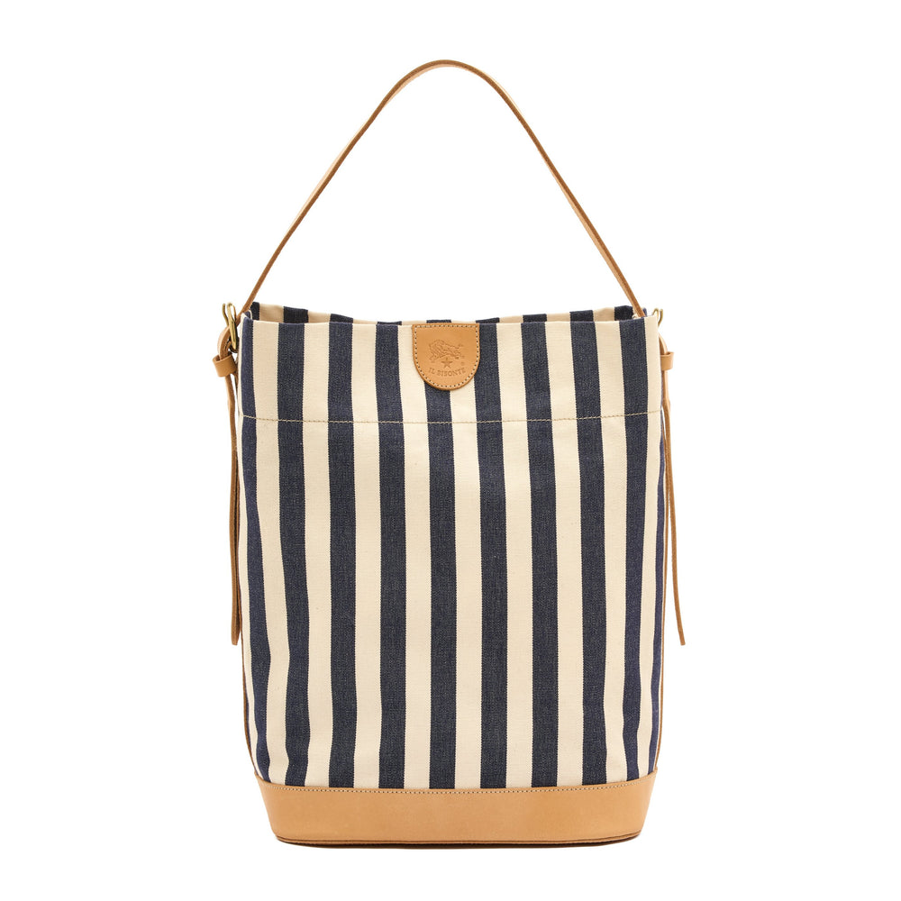 Borsa a secchiello da donna in tessuto colore multicolor