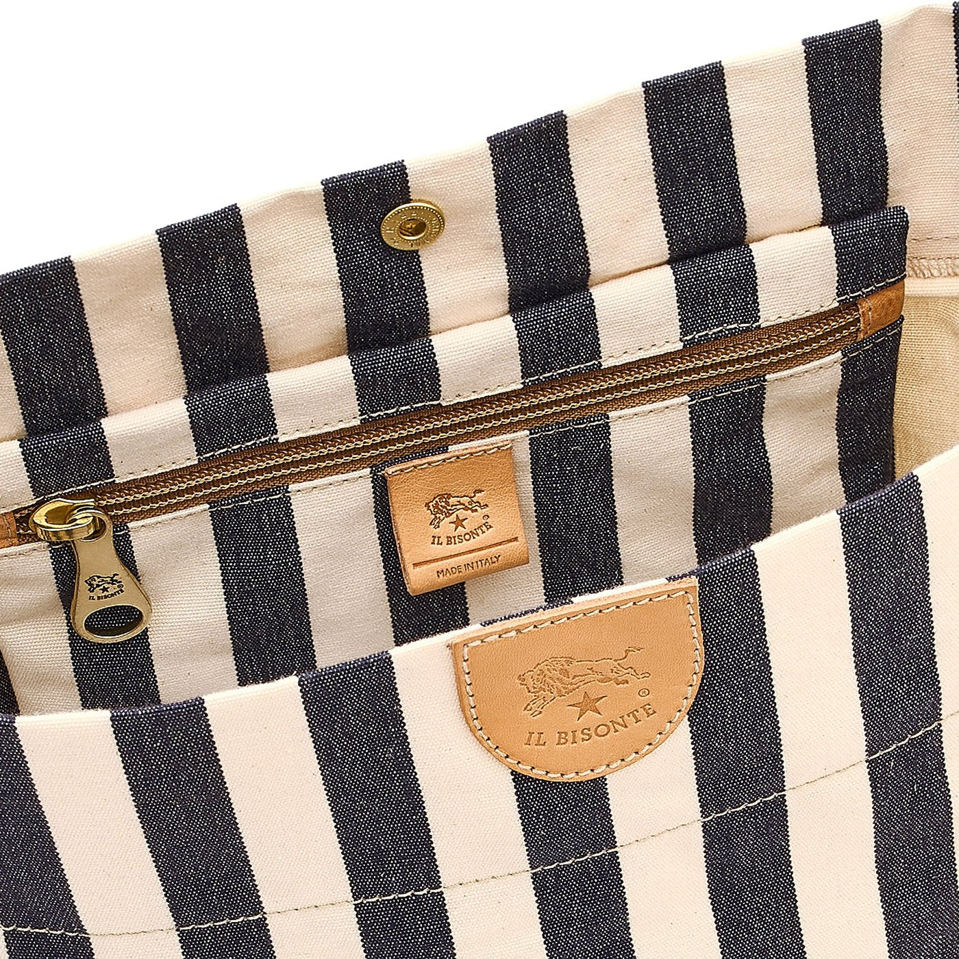 Borsa a secchiello da donna in tessuto colore multicolor