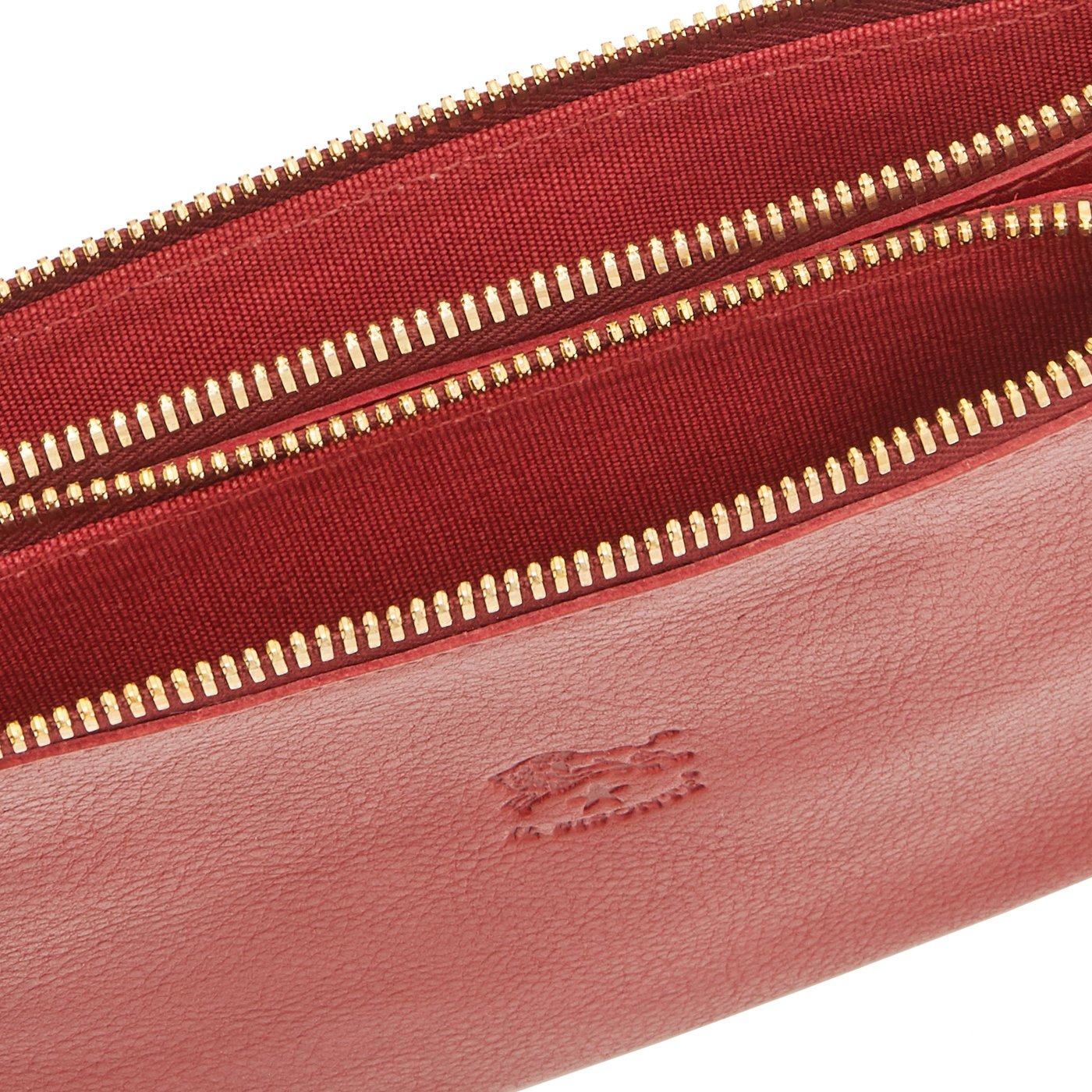 Talamone | Women's clutch bag in leather color red