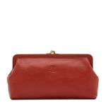 Manuela | Women's clutch bag in leather color red