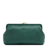 Manuela | Pochette da donna in pelle colore verde oleandro