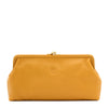 Manuela | Pochette da donna in pelle colore giallo narciso
