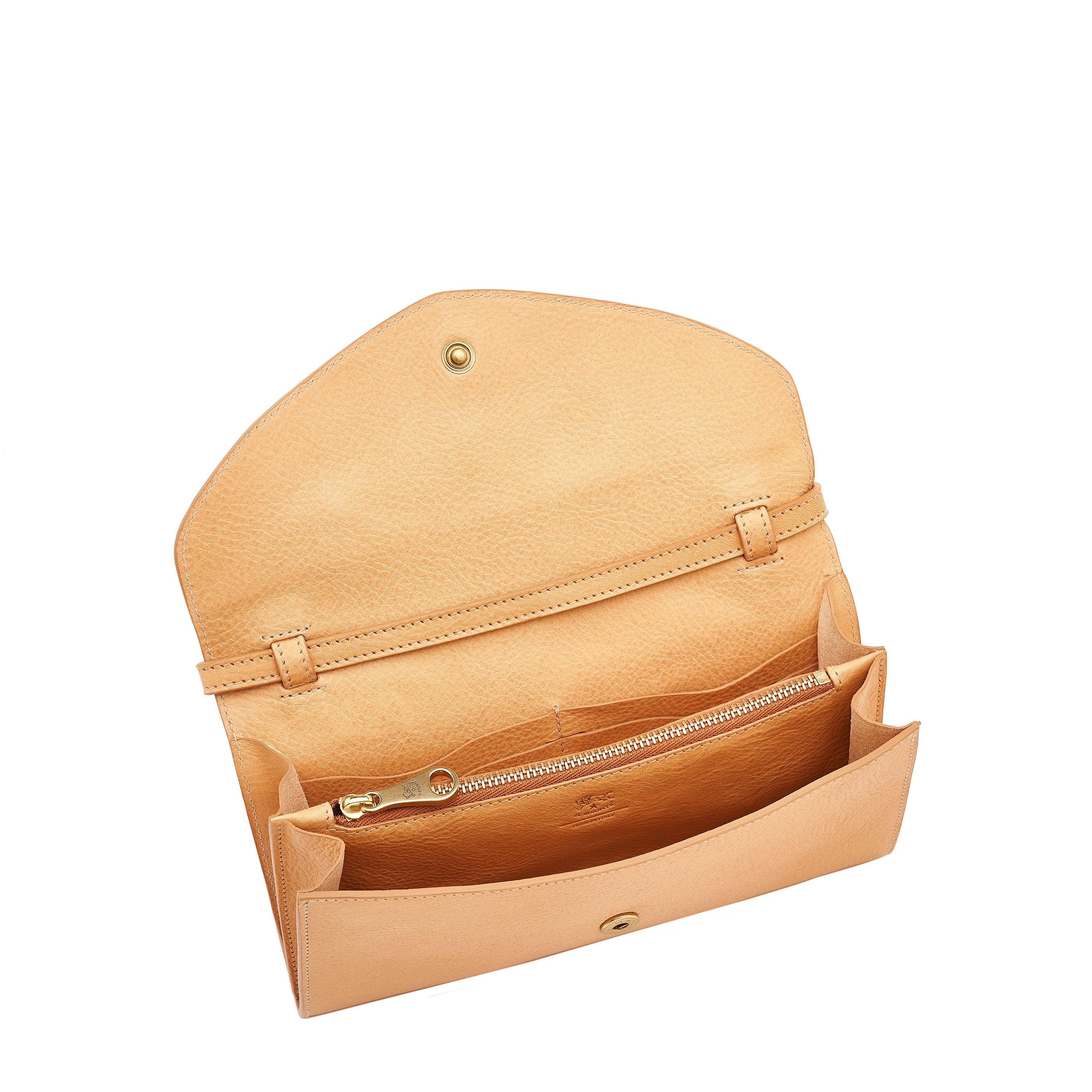 Bigallo | Women's clutch bag in leather color natural