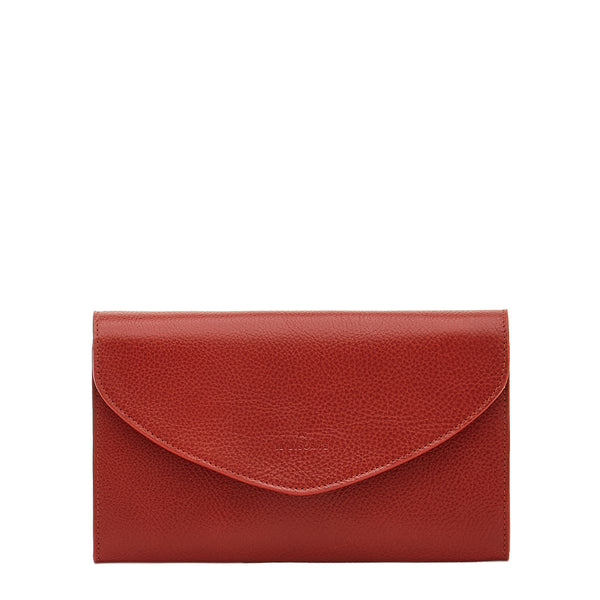Bigallo | Pochette pour femme en cuir couleur rouge