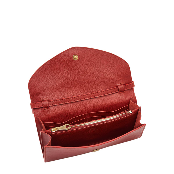 Bigallo | Women's clutch bag in leather color red