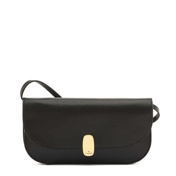 Atelier | Women's clutch bag in leather color black