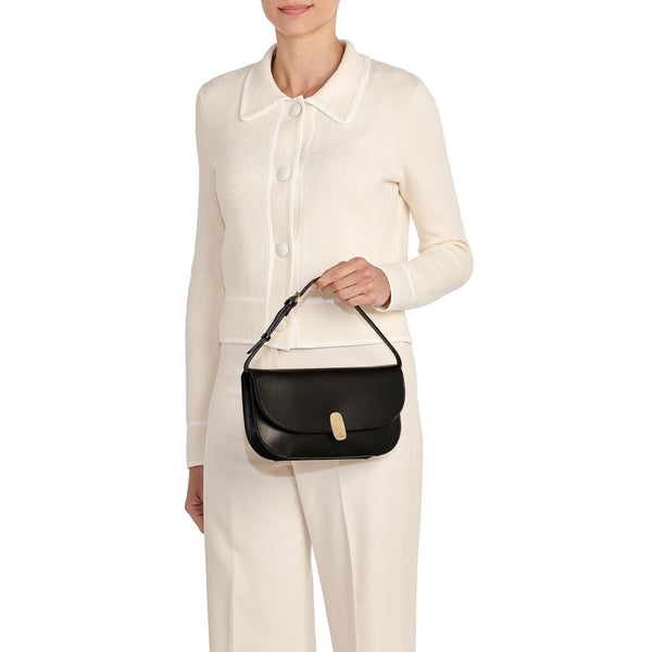 Atelier | Women's clutch bag in leather color black