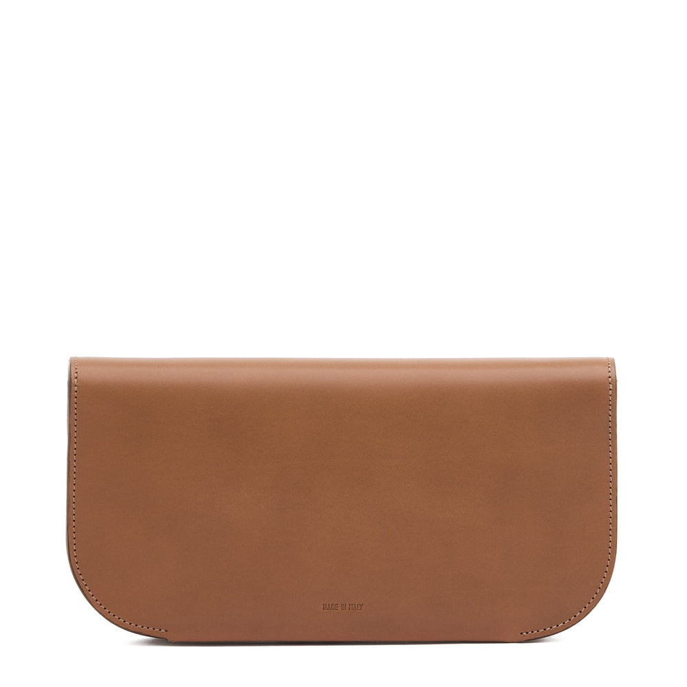 Atelier | Women's clutch bag in leather color chocolate