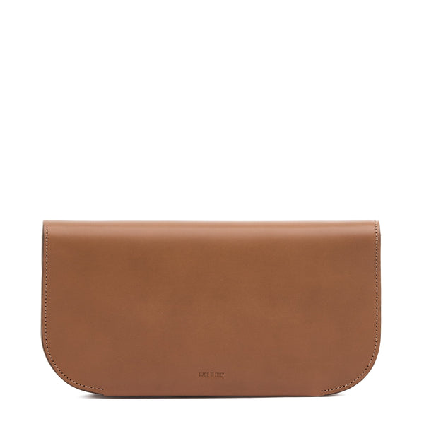 Atelier | Women's clutch bag in leather color chocolate