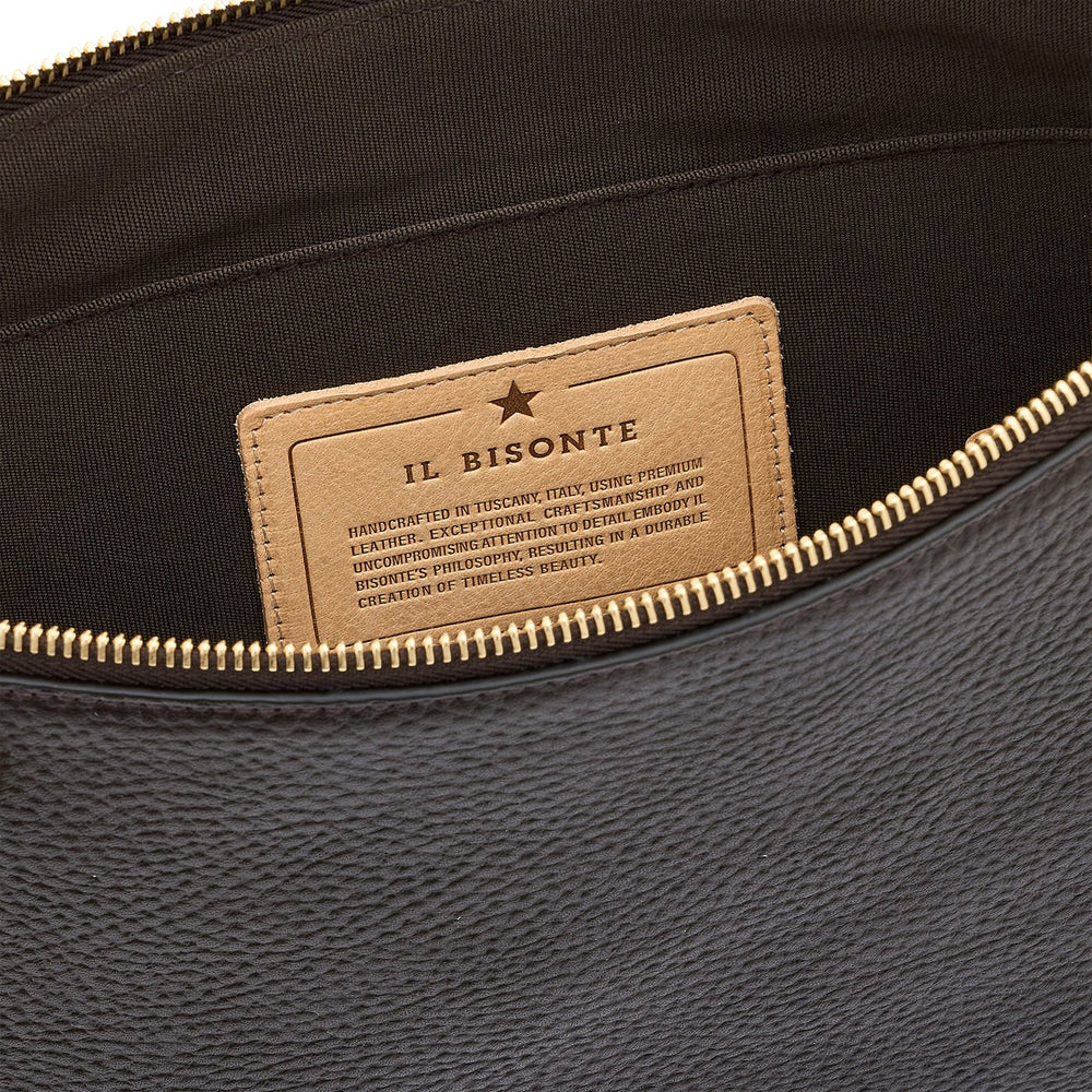 Segno | Pochette da uomo in pelle colore marrone — 
interior detail view
 — 4 of 4