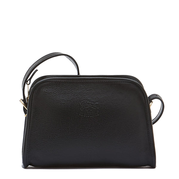 Women's Crossbody Bag in Leather color Black