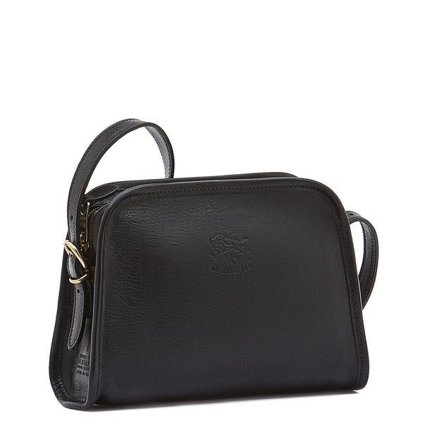 Women's Crossbody Bag in Leather color Black