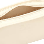 Women's crossbody bag in leather color milk