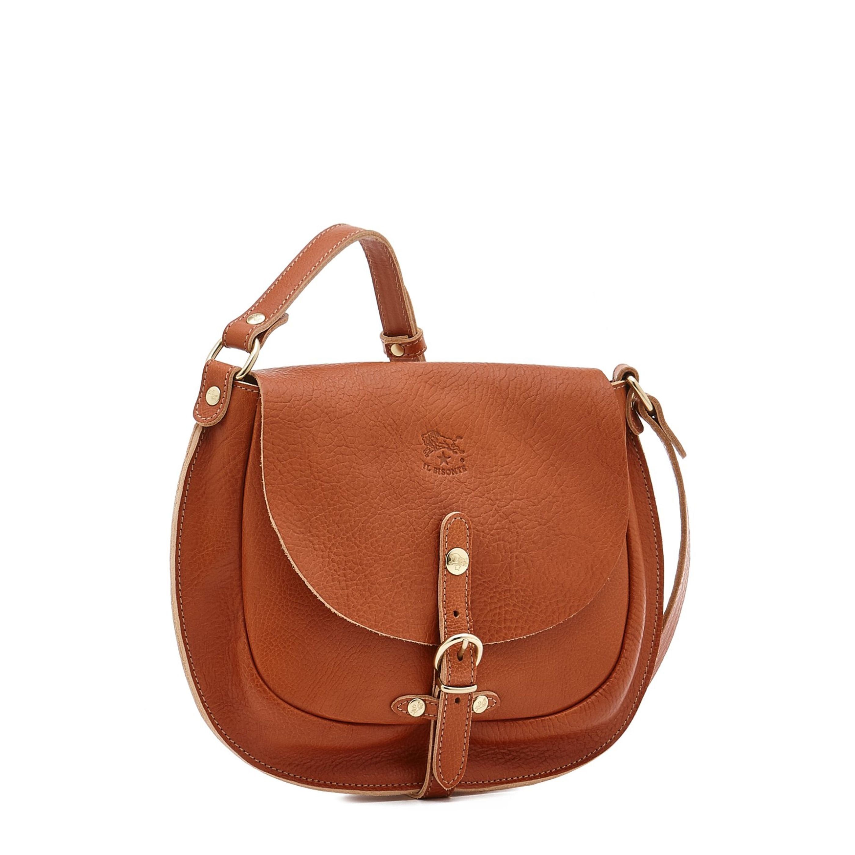 Gaia  | Women's Crossbody Bag in Leather color Caramel