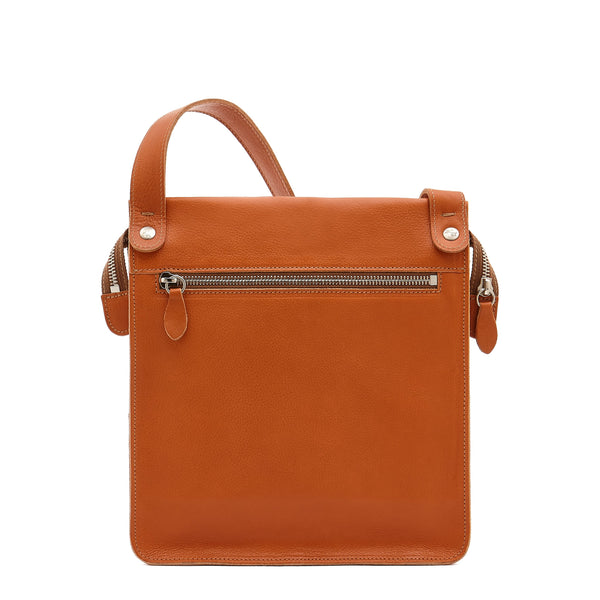 Giuliano | Sac bandouliere pour homme en cuir couleur caramel