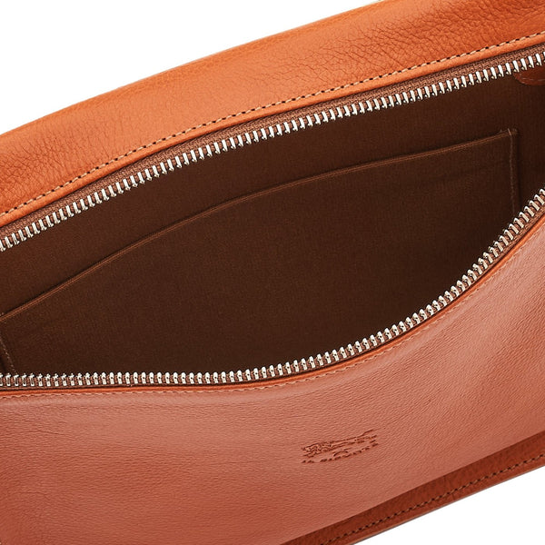 Giuliano | Sac bandouliere pour homme en cuir couleur caramel