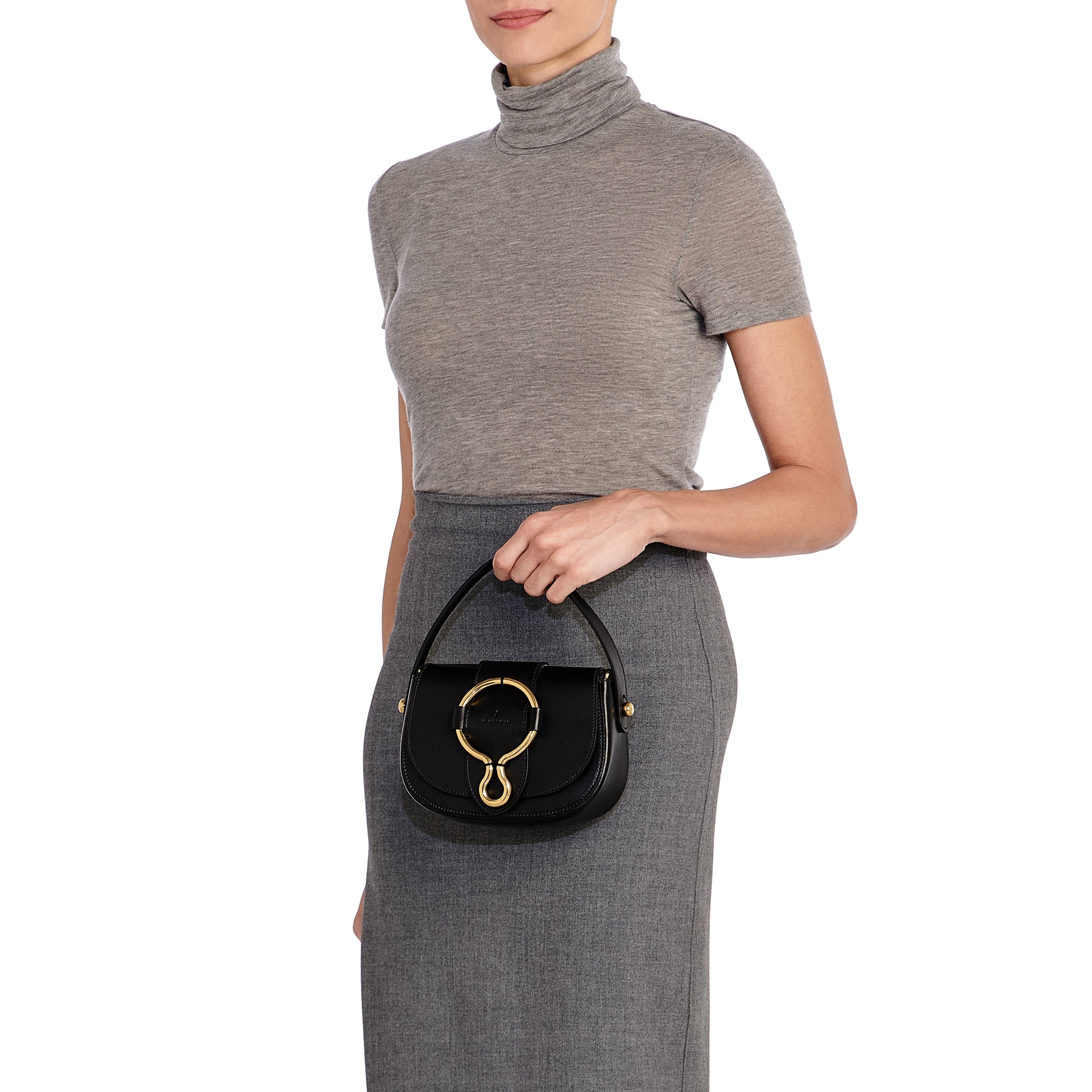 Consuelo | Women's crossbody bag in leather color black – Il Bisonte