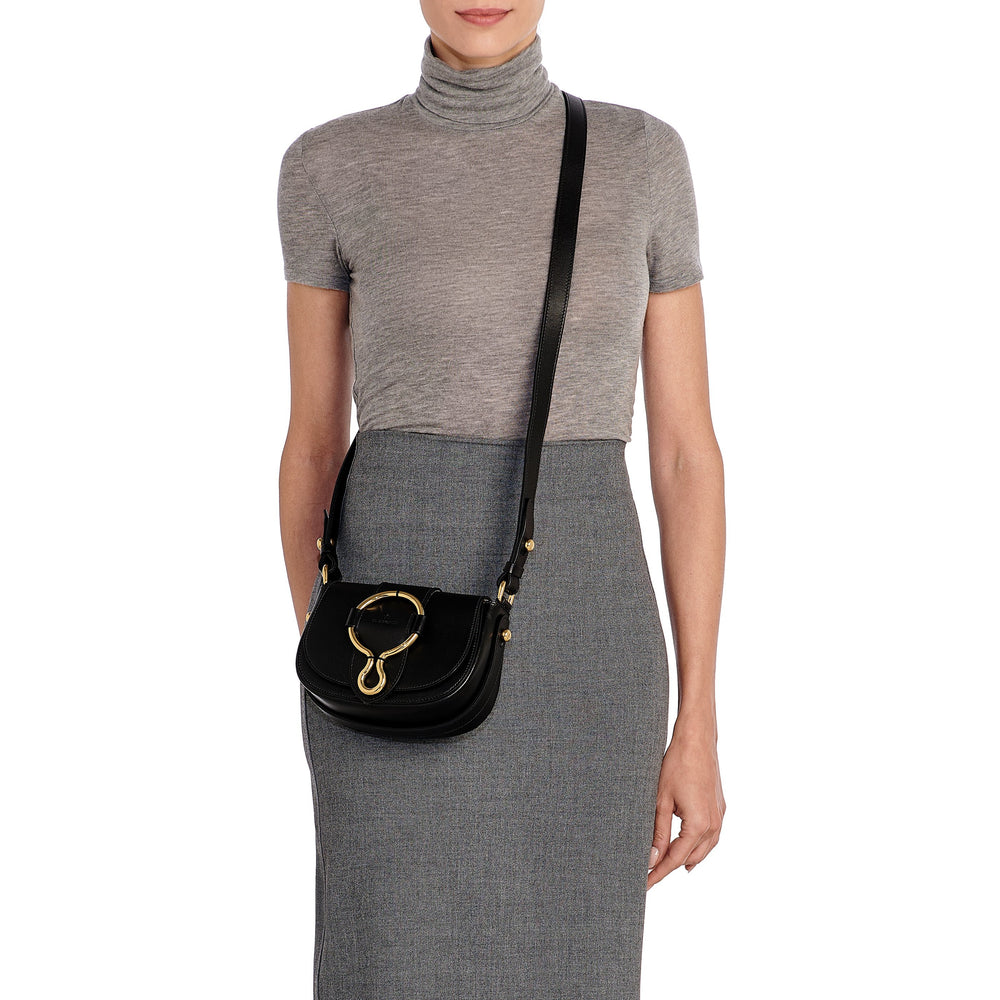 Consuelo | Sac bandouliere pour femme en cuir couleur noir