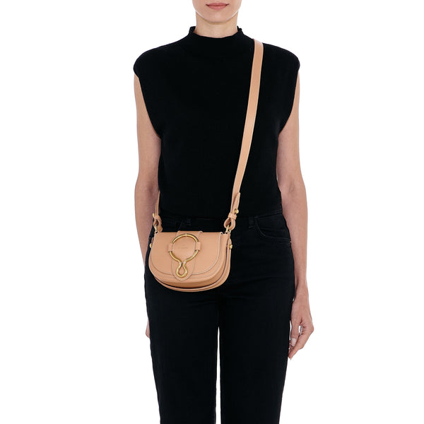 Consuelo | Borsa a tracolla da donna in pelle colore naturale