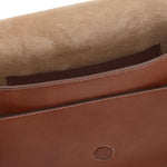 Loop | Women's Crossbody Bag in Leather color Chocolate