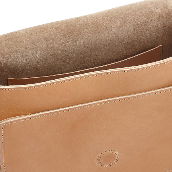 Loop | Women's crossbody bag in leather color natural