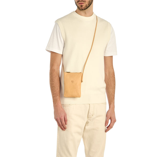 Lisa | Women's crossbody bag in leather color natural